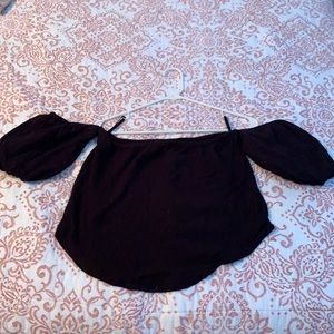 Black kimchi blue off shoulder top